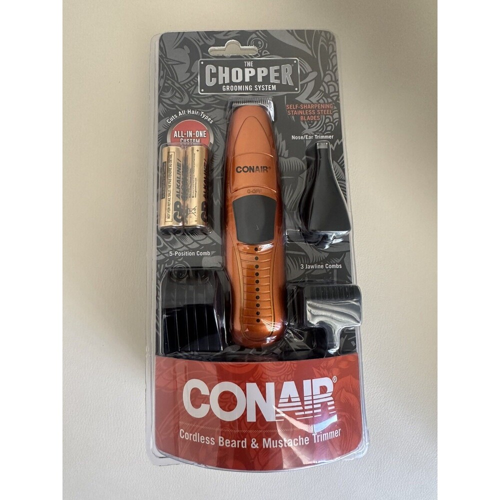 The Chopper Beard & Mustache Trimmer By Conair For Men, With/ Ear and Nose